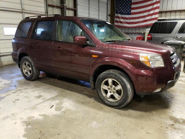 2HKYF18407H511073 - 2007 HONDA PILOT EX MAROON photo 4