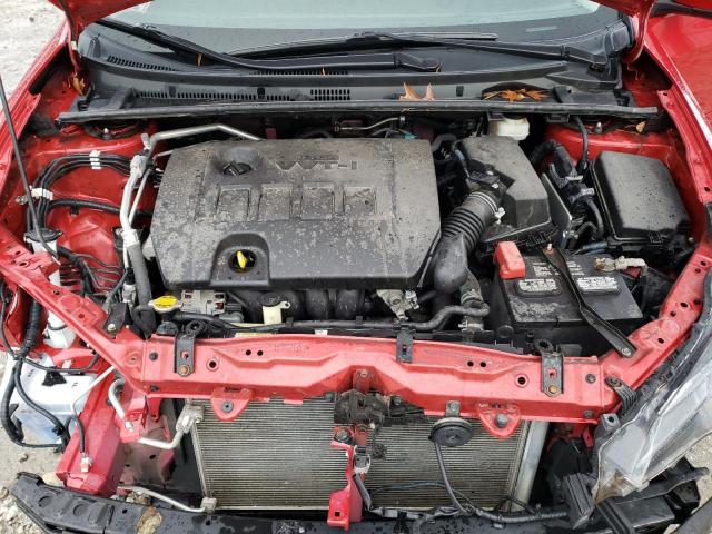 2T1BURHE9HC756641 - 2017 TOYOTA COROLLA L RED photo 11