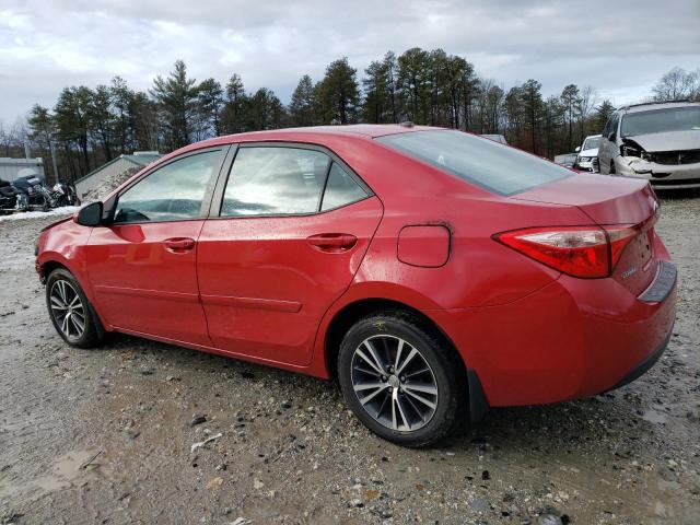 2T1BURHE9HC756641 - 2017 TOYOTA COROLLA L RED photo 2