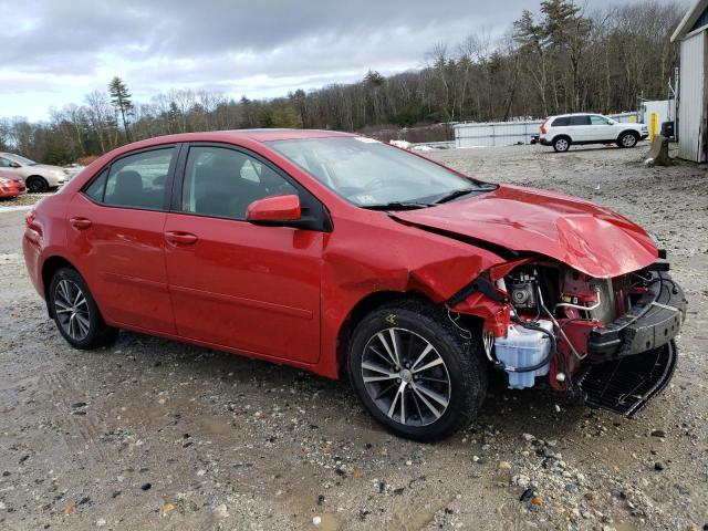 2T1BURHE9HC756641 - 2017 TOYOTA COROLLA L RED photo 4