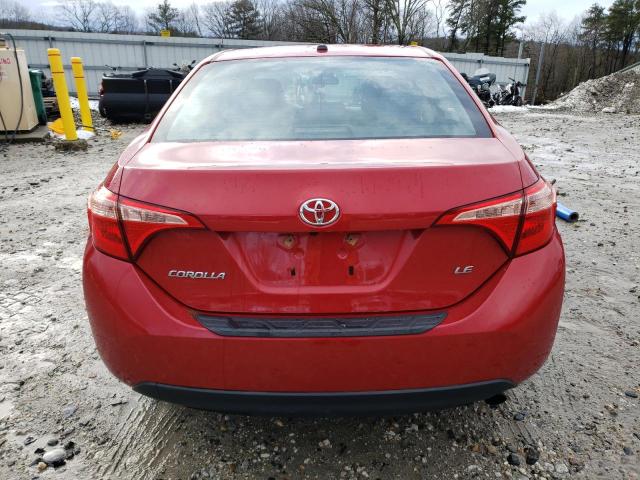 2T1BURHE9HC756641 - 2017 TOYOTA COROLLA L RED photo 6