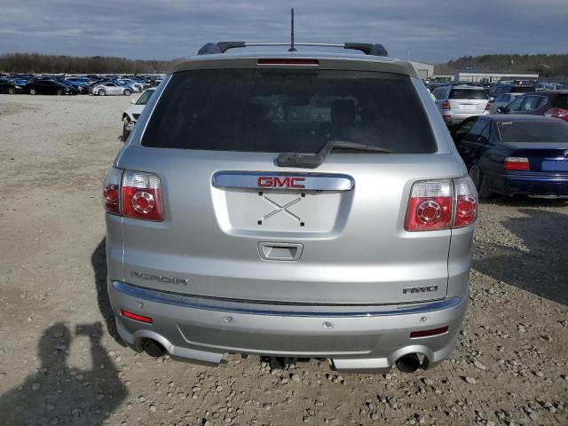 1GKKVTED1CJ237249 - 2012 GMC ACADIA DENALI SILVER photo 6