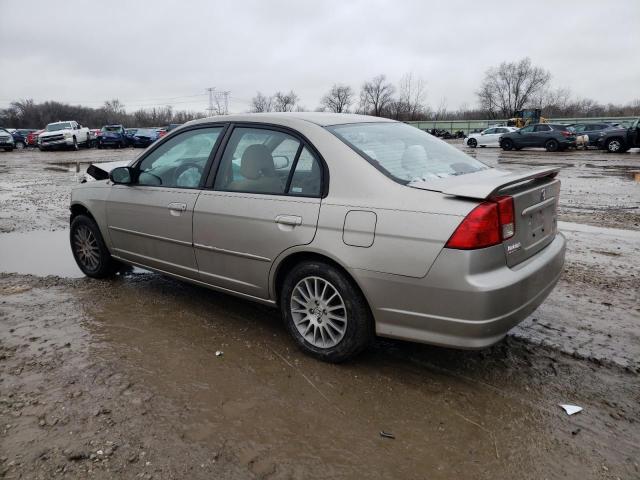 2HGES16565H599838 - 2005 HONDA CIVIC LX TAN photo 2