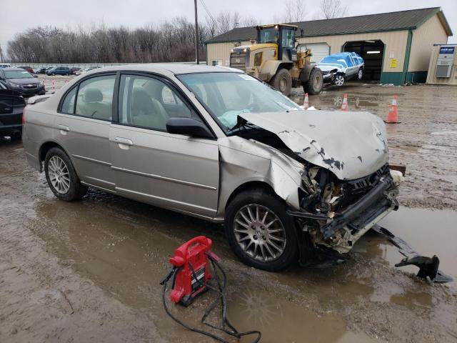 2HGES16565H599838 - 2005 HONDA CIVIC LX TAN photo 4