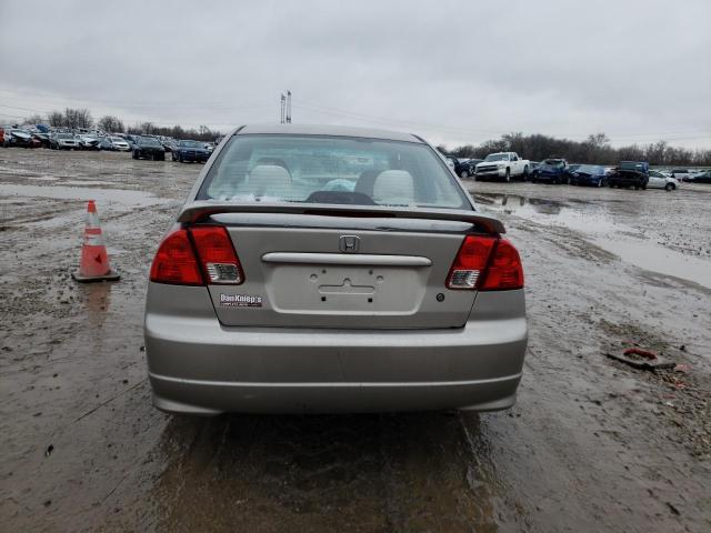 2HGES16565H599838 - 2005 HONDA CIVIC LX TAN photo 6