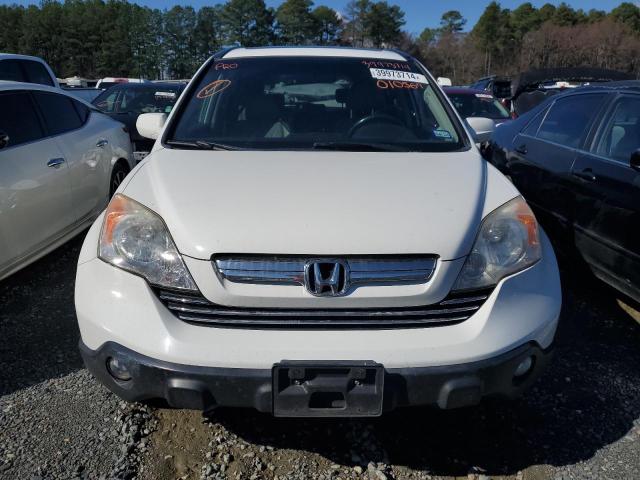 JHLRE38727C010567 - 2007 HONDA CR-V EXL WHITE photo 5