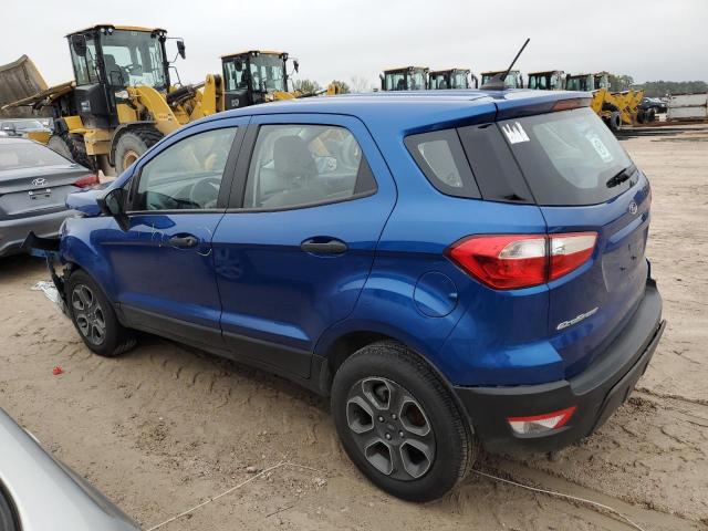 MAJ3S2FE0MC397130 - 2021 FORD ECOSPORT S BLUE photo 2