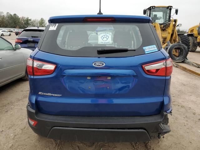 MAJ3S2FE0MC397130 - 2021 FORD ECOSPORT S BLUE photo 6