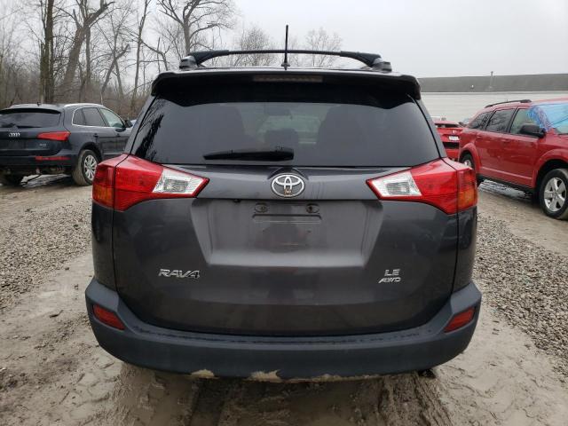 2T3BFREVXDW072048 - 2013 TOYOTA RAV4 LE GRAY photo 6