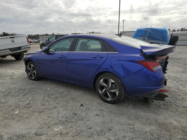 KMHLN4AJ5PU080570 - 2023 HYUNDAI ELANTRA LIMITED BLUE photo 2