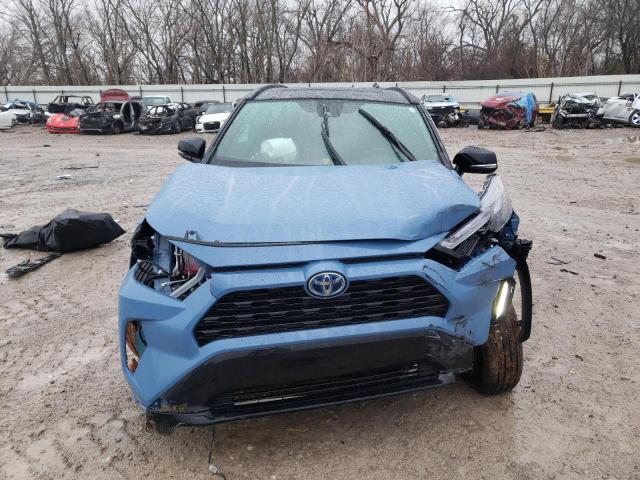 2T3E6RFV8NW036694 - 2022 TOYOTA RAV4 XSE BLUE photo 5