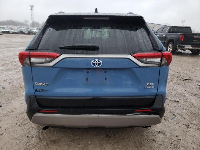 2T3E6RFV8NW036694 - 2022 TOYOTA RAV4 XSE BLUE photo 6