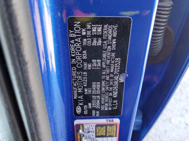 KNDJ63AU4L7013528 - 2020 KIA SOUL GT LINE BLUE photo 13