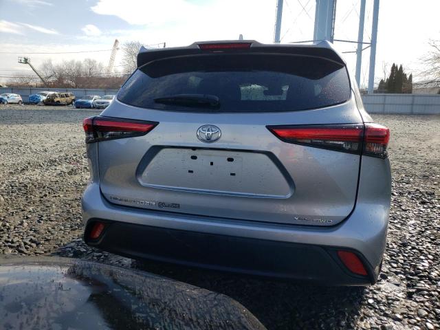 5TDGZRBH7MS066270 - 2021 TOYOTA HIGHLANDER XLE SILVER photo 6