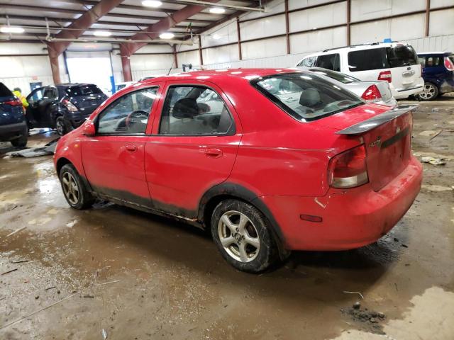 KL1TD52694B170357 - 2004 CHEVROLET AVEO RED photo 2