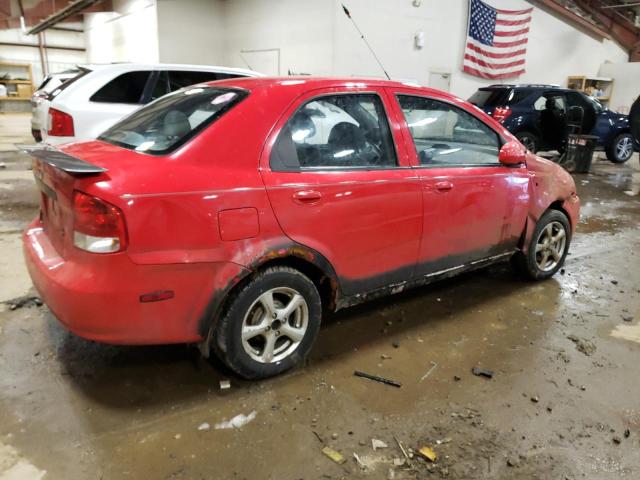 KL1TD52694B170357 - 2004 CHEVROLET AVEO RED photo 3