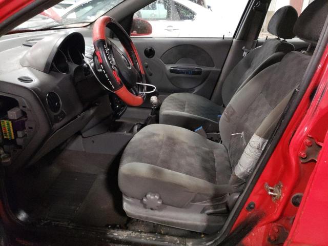 KL1TD52694B170357 - 2004 CHEVROLET AVEO RED photo 7