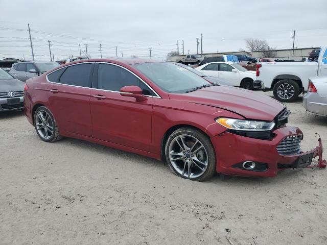 3FA6P0K97FR304622 - 2015 FORD FUSION TITANIUM RED photo 4