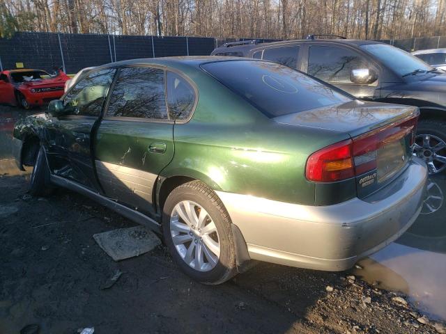4S3BE686117205597 - 2001 SUBARU LEGACY OUTBACK LIMITED GREEN photo 2