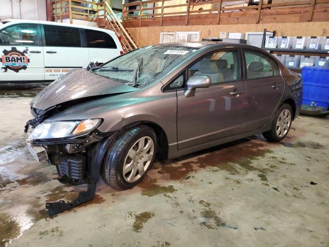 19XFA1F51BE048388 - 2011 HONDA CIVIC LX GRAY photo 1