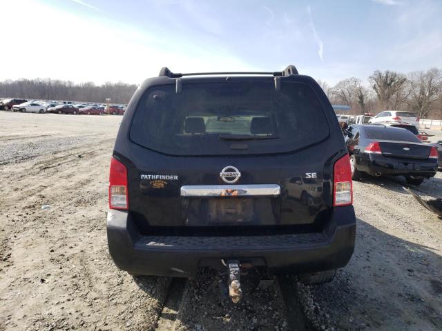 5N1AR18U38C653340 - 2008 NISSAN PATHFINDER S BLACK photo 6