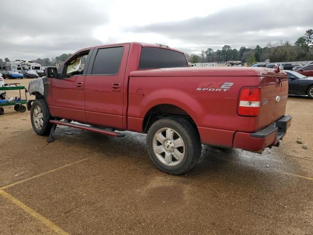 1FTPW12V47KA94619 - 2007 FORD F150 SUPERCREW BURGUNDY photo 2