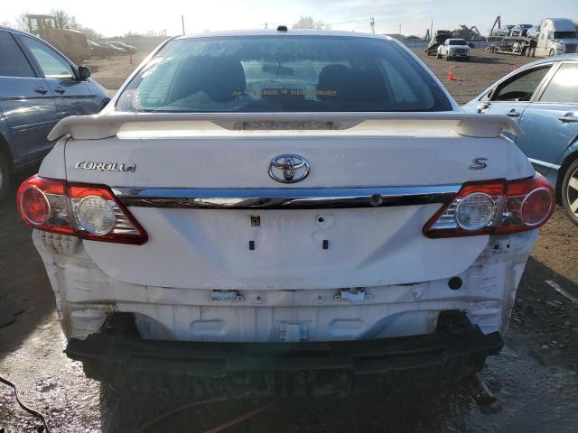 2T1BU4EE3DC115454 - 2013 TOYOTA COROLLA BASE WHITE photo 6