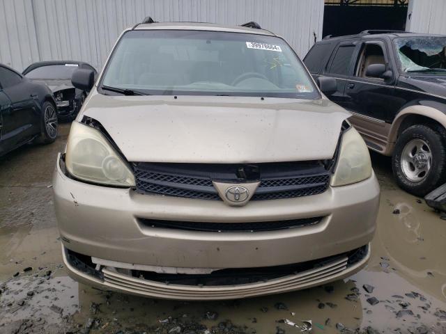 5TDZA23C84S197069 - 2004 TOYOTA SIENNA CE TAN photo 5