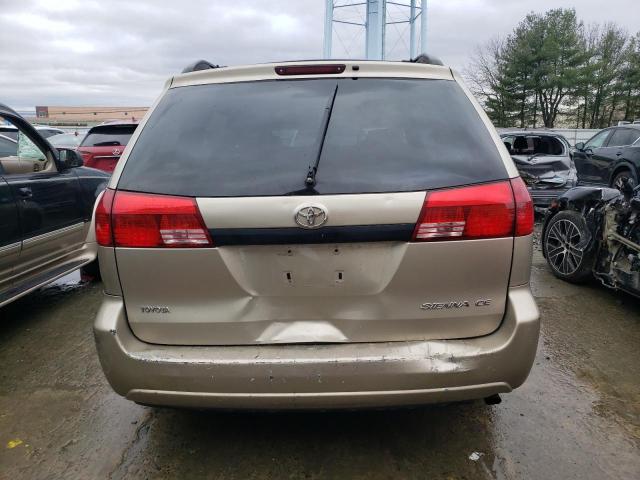 5TDZA23C84S197069 - 2004 TOYOTA SIENNA CE TAN photo 6