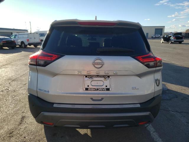 5N1BT3CAXNC689651 - 2022 NISSAN ROGUE SL SILVER photo 6