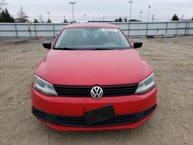 3VW1K7AJ3BM371813 - 2011 VOLKSWAGEN JETTA BASE 红色 照片 5