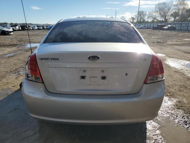 KNAFE121685551911 - 2008 KIA SPECTRA EX SILVER photo 6