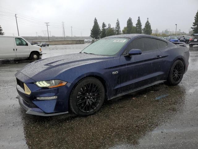 1FA6P8CF2J5154711 - 2018 FORD MUSTANG GT BLUE photo 1