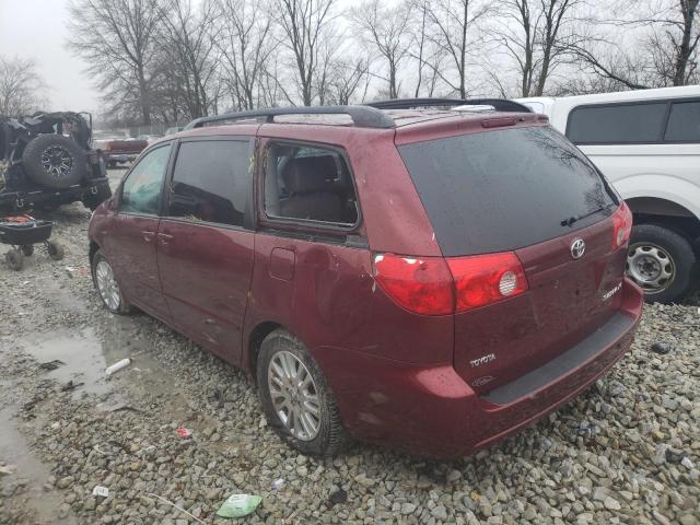 5TDZK22C38S168762 - 2008 TOYOTA SIENNA XLE MAROON photo 2