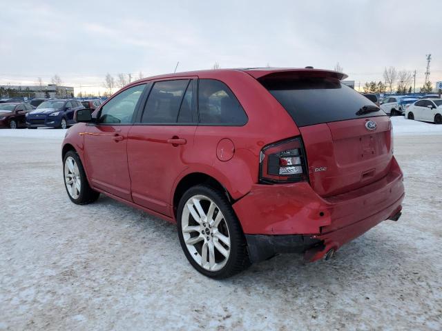 2FMDK4ACXABB37549 - 2010 FORD EDGE SPORT RED photo 2