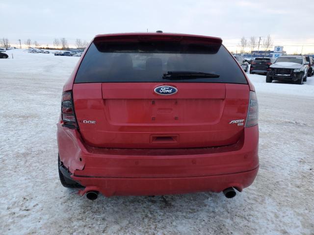 2FMDK4ACXABB37549 - 2010 FORD EDGE SPORT RED photo 6