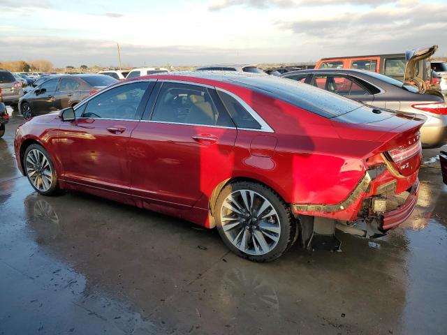 3LN6L5MU9KR618735 - 2019 LINCOLN MKZ RESERVE II BURGUNDY photo 2