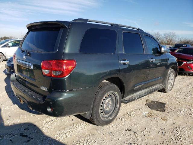 5TDZY68A78S011179 - 2008 TOYOTA SEQUOIA LIMITED GREEN photo 3