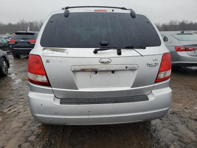 KNDJD733665589039 - 2006 KIA SORENTO EX SILVER photo 6