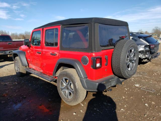 1C4HJXDN7LW112195 - 2020 JEEP WRANGLER U SPORT წითელი ფოტო 2