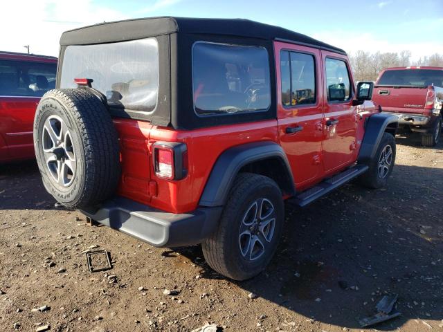 1C4HJXDN7LW112195 - 2020 JEEP WRANGLER U SPORT წითელი ფოტო 3