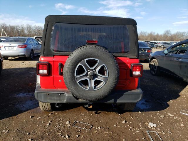 1C4HJXDN7LW112195 - 2020 JEEP WRANGLER U SPORT წითელი ფოტო 6