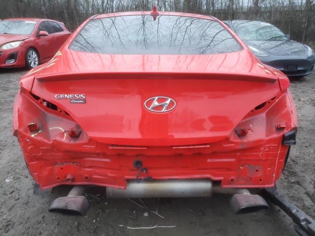 KMHHT6KD7BU044002 - 2011 HYUNDAI GENESIS CO 2.0T RED photo 6