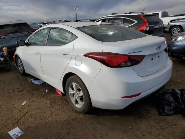 5NPDH4AE3FH550820 - 2015 HYUNDAI ELANTRA SE WHITE photo 2