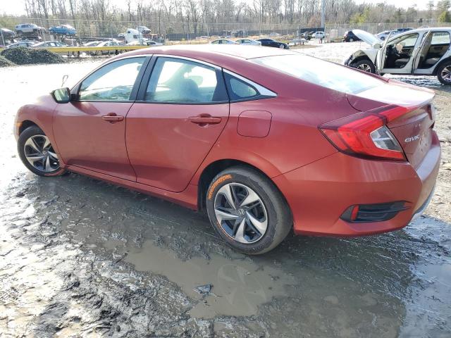 2HGFC2F60MH505225 - 2021 HONDA CIVIC LX RED photo 2