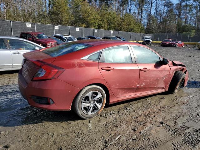 2HGFC2F60MH505225 - 2021 HONDA CIVIC LX RED photo 3