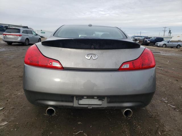 JNKCV64E79M606262 - 2009 INFINITI G37 BASE GRAY photo 6