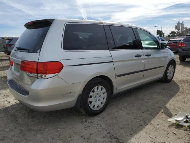 5FNRL38229B040777 - 2009 HONDA ODYSSEY LX SILVER photo 3