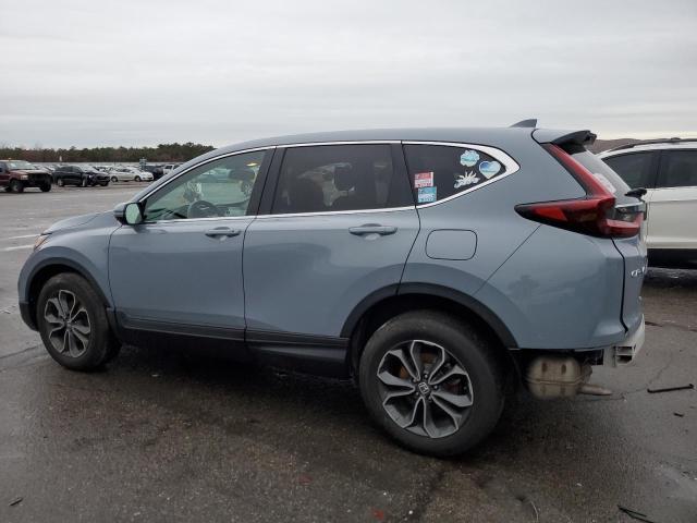 7FARW2H81NE032772 - 2022 HONDA CR-V EXL BLUE photo 2