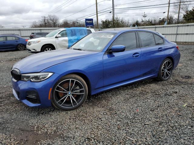 WBA5R7C04LFH43567 - 2020 BMW 330XI BLUE photo 1